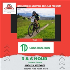 TD Construction 3 Hour Relay or Solo- Last Minute