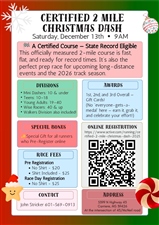 2 mile Christmas Dash 12/13/25